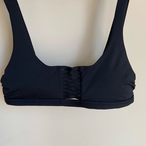 Black Athleta swim top